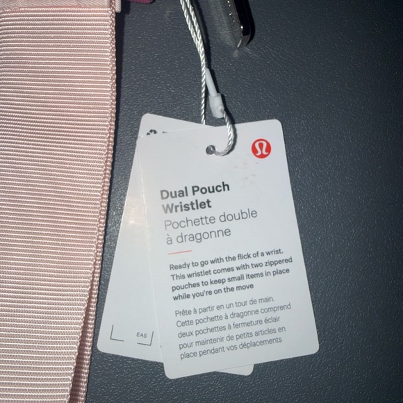 Lululemon Pink and Light Pink Dual Pouch Wristlet - Picture 3 of 3